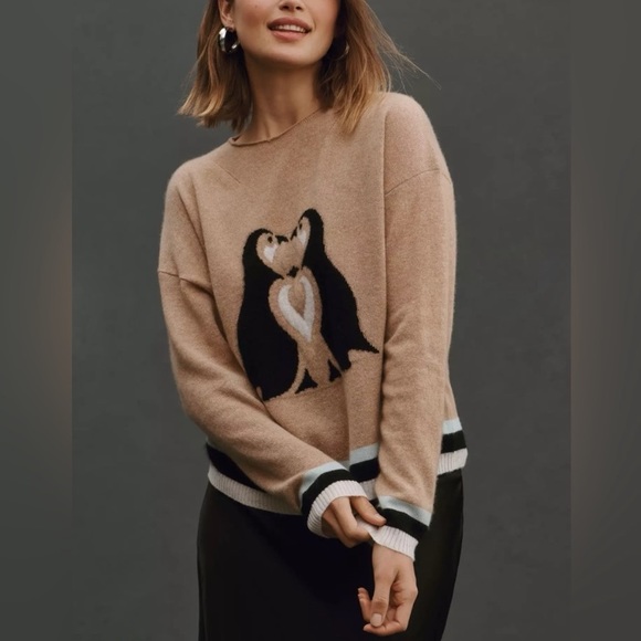 Anthropologie Maeve Cute Critter Graphic Sweater xl - Picture 3 of 11